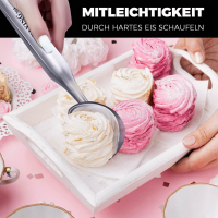  IJslepel - premium ijslepel van roestvrij staal - de ideale ijslepel portioneerder - perfecte ijscrème scoop - must-have in elk huishouden